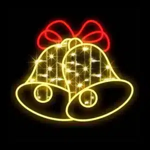 LED Christmas bells decoration for outdoor use