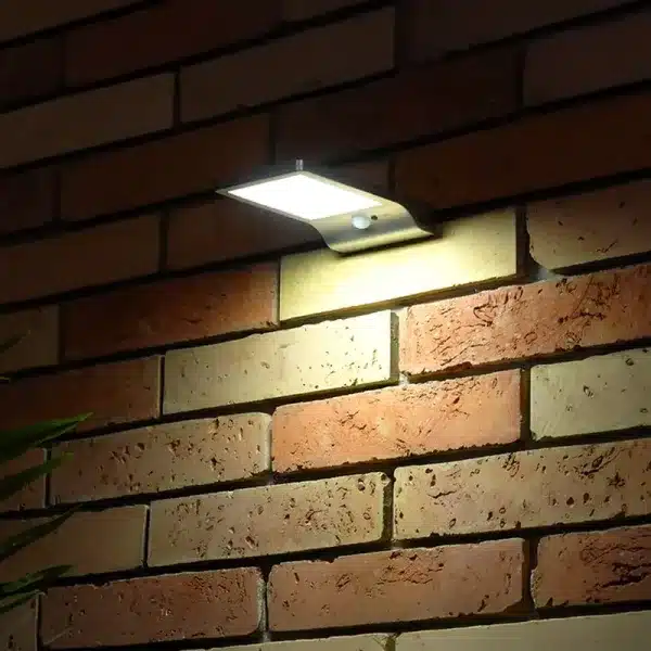 LED solar sensor outdoor wall light illuminated
