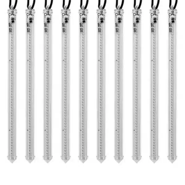 10 low voltage icicle snow tube lights red 80cm tall product view