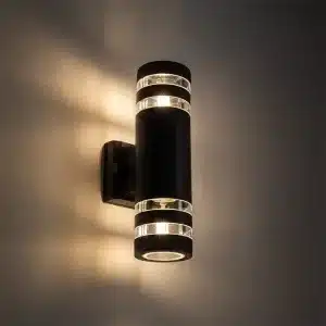 Modern black outdoor wall light product image