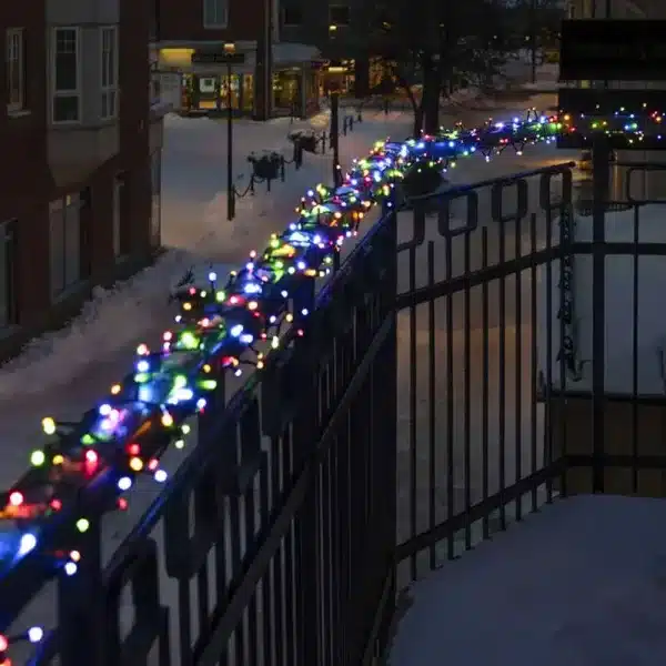 800 LED multi colour cluster Christmas lights gallery image