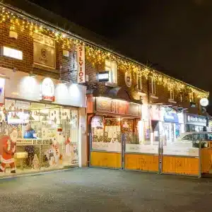 Outdoor LED icicle Christmas lights warm white product image