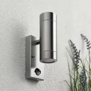 Outdoor PIR sensor garden porch wall light unlit
