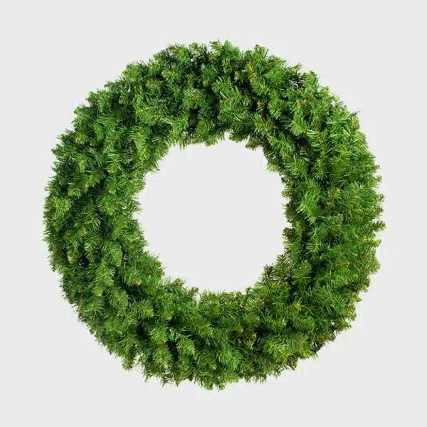 Outdoor plain Christmas wreath 100cm diameter with 408 tips