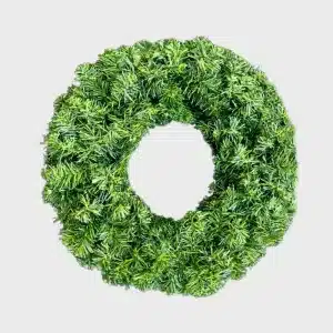 Outdoor plain Christmas wreath 75cm diameter with 306 tips