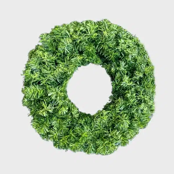 Outdoor plain Christmas wreath 75cm diameter with 306 tips