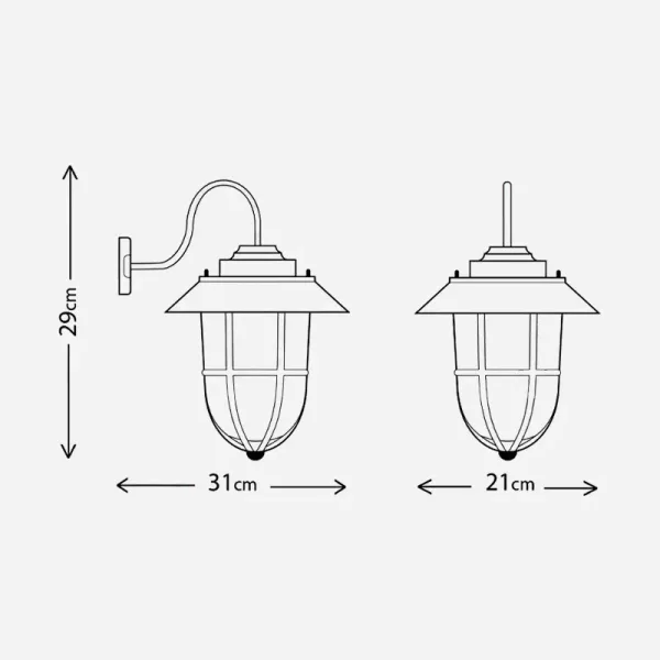 Solid polished brass outdoor wall lantern dimensions