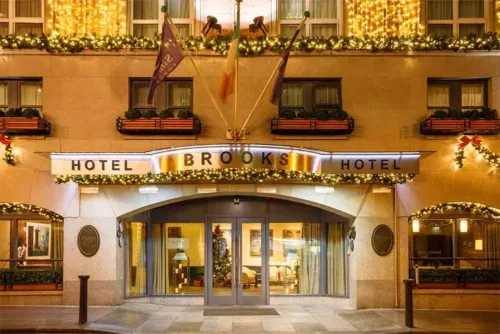 Christmas Lighting Brooks Hotel