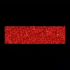 Giant red ribbon section 2D Christmas decoration for outdoor use