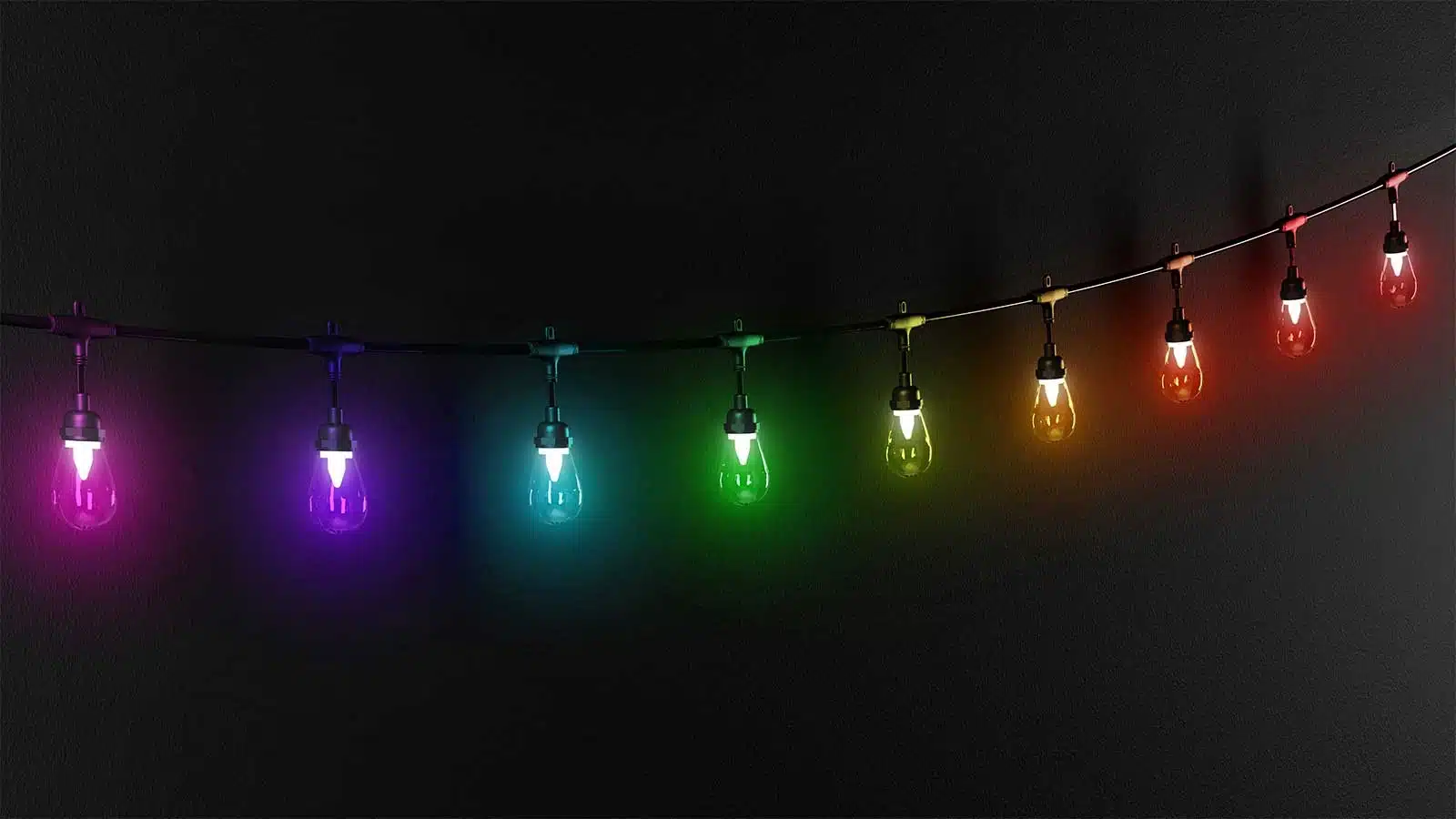 Twinkly plus S14 festoon lights display