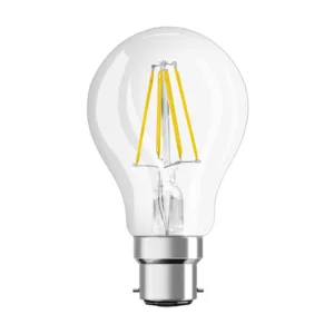 6.5W B22 Clear LED Bulb 2700K Non Dimmable