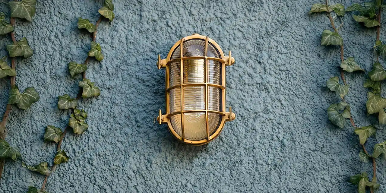 Coastal outdoor lighting in timeless brass & nickel designs