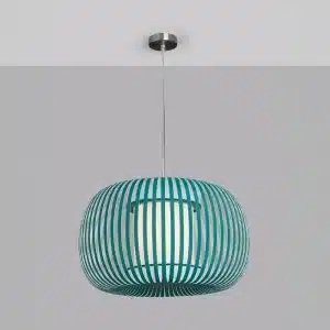 Green Fabric Shade Pendant Light 38CM