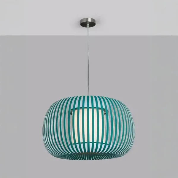 Green Fabric Shade Pendant Light 38CM