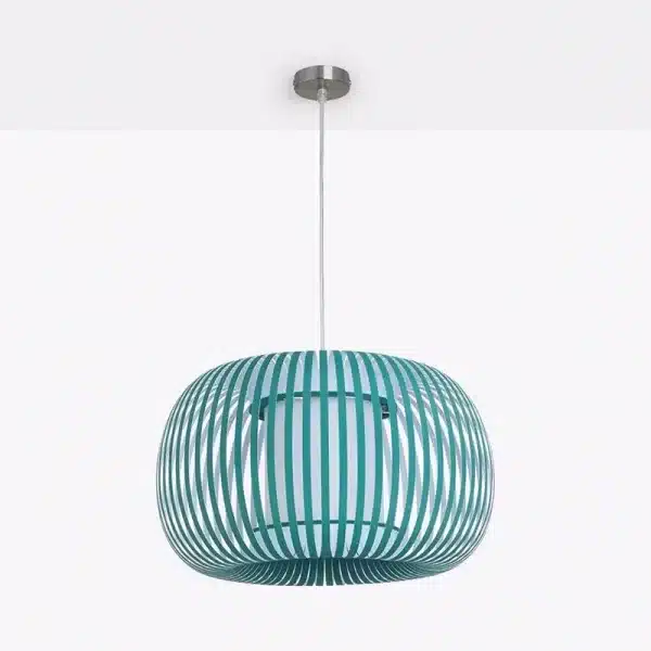 Green Fabric Shade Pendant Light 38CM