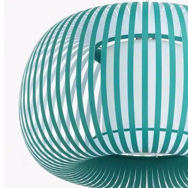 Green Fabric Shade Pendant Light 38CM