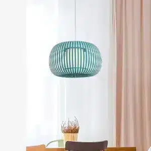 Green Fabric Shade Pendant Light 38CM