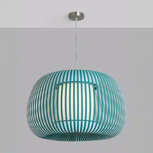 Green Fabric Shade Pendant Light 60CM