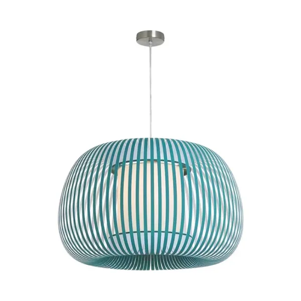 Green Fabric Shade Pendant Light 60CM