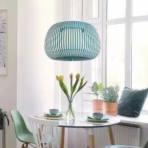 Green Fabric Shade Pendant Light 60CM