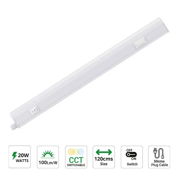 20W LED CCT T5 under cabinet batten light features