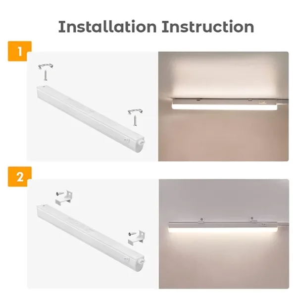 4W LED CCT T5 under cabinet batten light installation instructions
