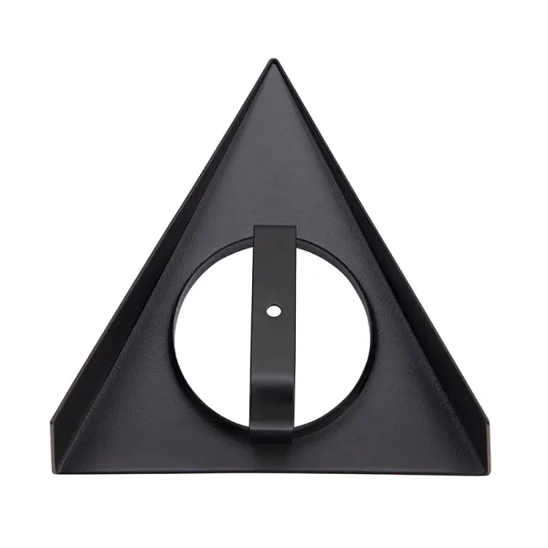 LED triangular matt black under cabinet light back view