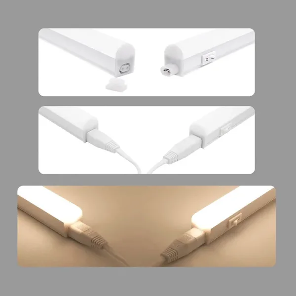 Linkable Cable For T5 Under Cabinet Batten Lights instructions