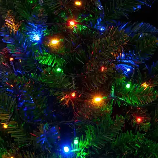 100 LED Multicolour Battery Christmas Lights Tree Display