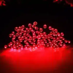 100 LED Red Battery Christmas Lights LEDs Display