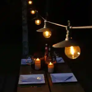 20 LED shade festoon lights ideal for garden parties, weddings, marquees, event lights, patios and outdoor seating areas