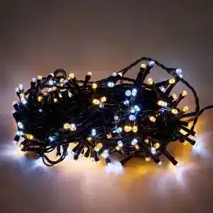 200 LED Battery Christmas Lights Warm White with Ice White Flash Product Image