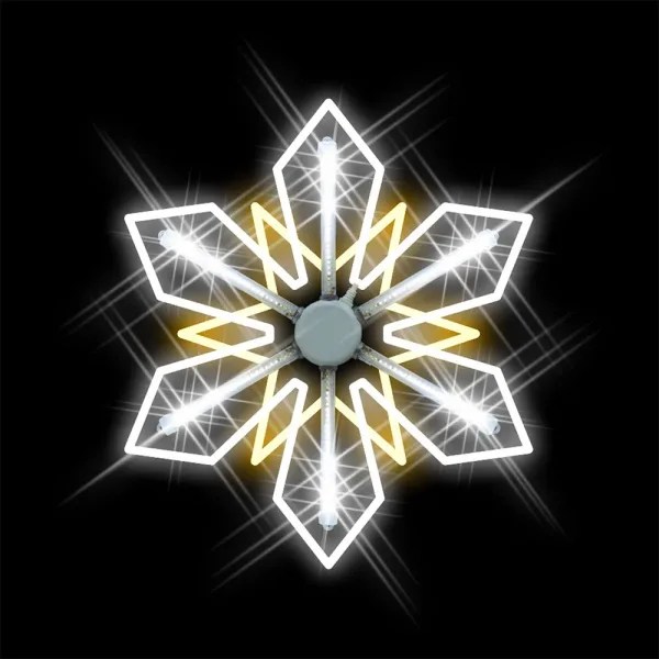 2D Snowflake LED Christmas decoration with chasing effect for outdoor use
