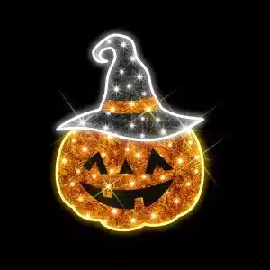 Halloween pumpkin head 2D decoration for outdoor use