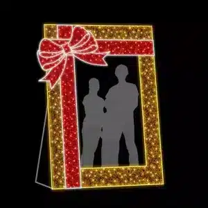 Photo frame Christmas decoration for festive outdoor use
