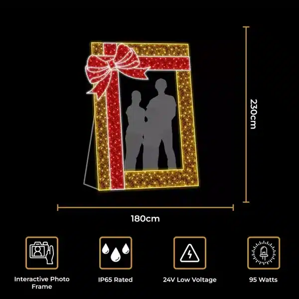 Photo frame Christmas decoration size and features