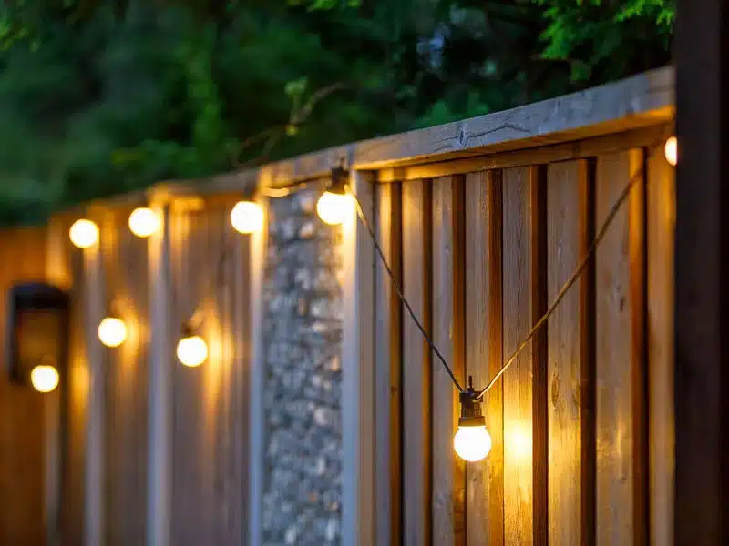 20 LED connectable opal warm white festoon lights ideal for garden lighting, patios, pergolas, fences, weddings and cafes