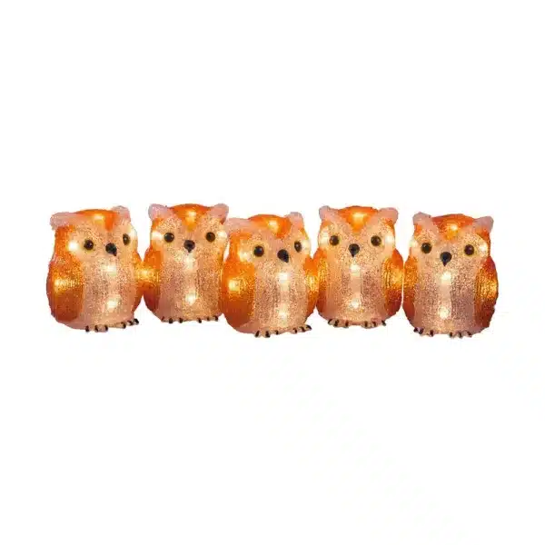 Acrylic owls family outdoor decoration set product image
