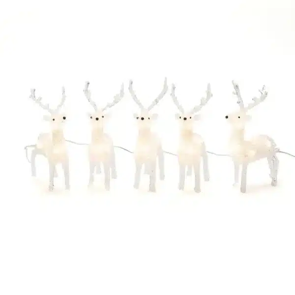 Reindeer outdoor Christmas decoration set made from acrylic product image