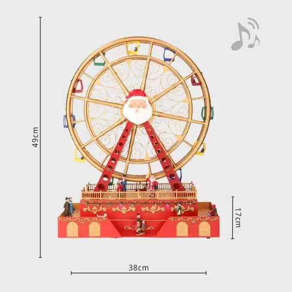 Animated musical Christmas Ferris wheel table decoration dimensions