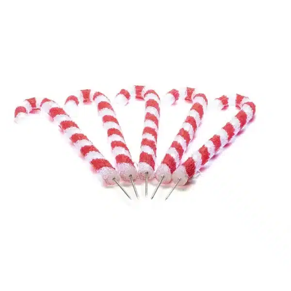 Candy sticks outdoor Christmas decoration set made from acrylic