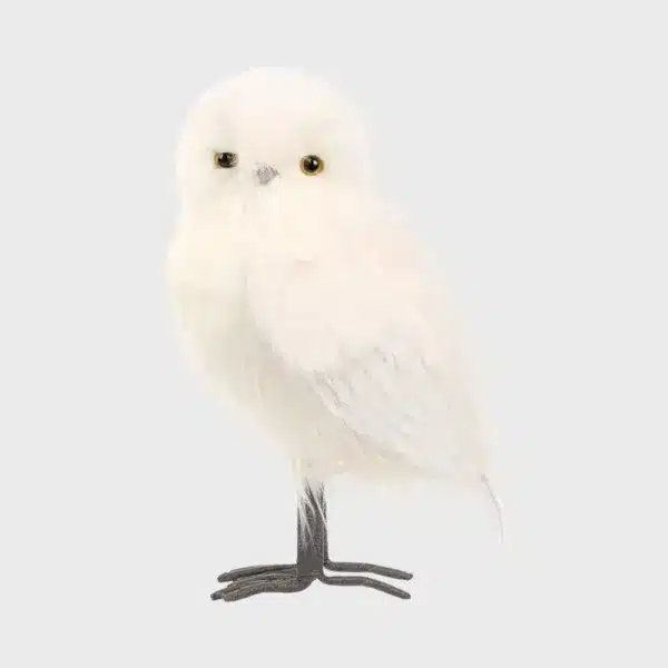 Furry long hair owl smooth head indoor Christmas decoration product image