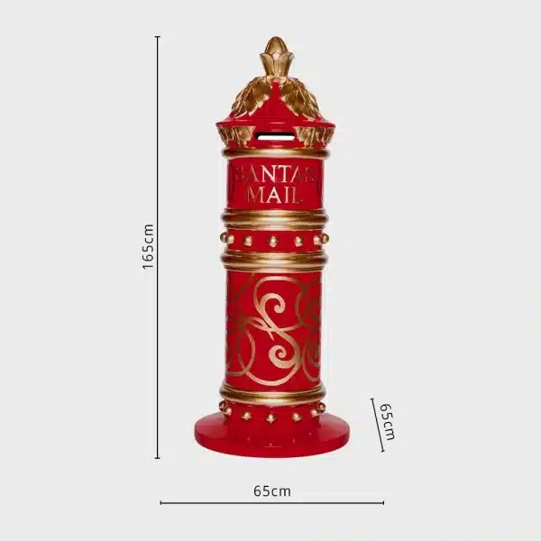 Santa Claus mailbox outdoor Christmas decoration dimensions