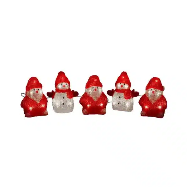 Snowman with Santa outdoor Christmas decoration set product image