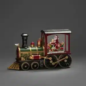 Battery and USB operated Water lantern train with Santa Christmas table decoration with timer