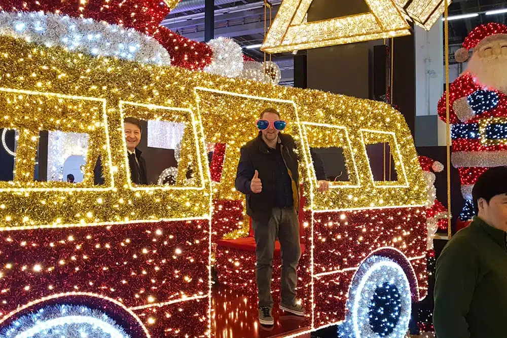 Commercial photo opportunities Christmas decoration feature