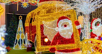 Christmas lighting and decorations shop