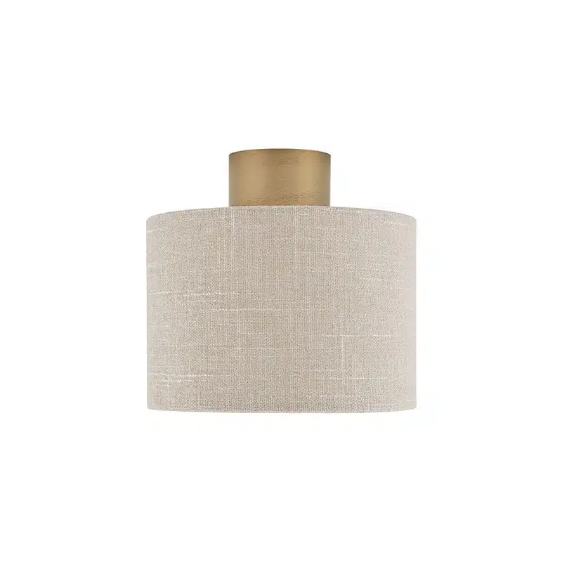 Cream-and-gold-ceiling-light-with-fabric-shade Cream and gold ceiling light with fabric shade for bedroom