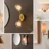Indoor wall lights buying guide explaining tips & ideas of different wall lights to use in living room, bedroom and hallway