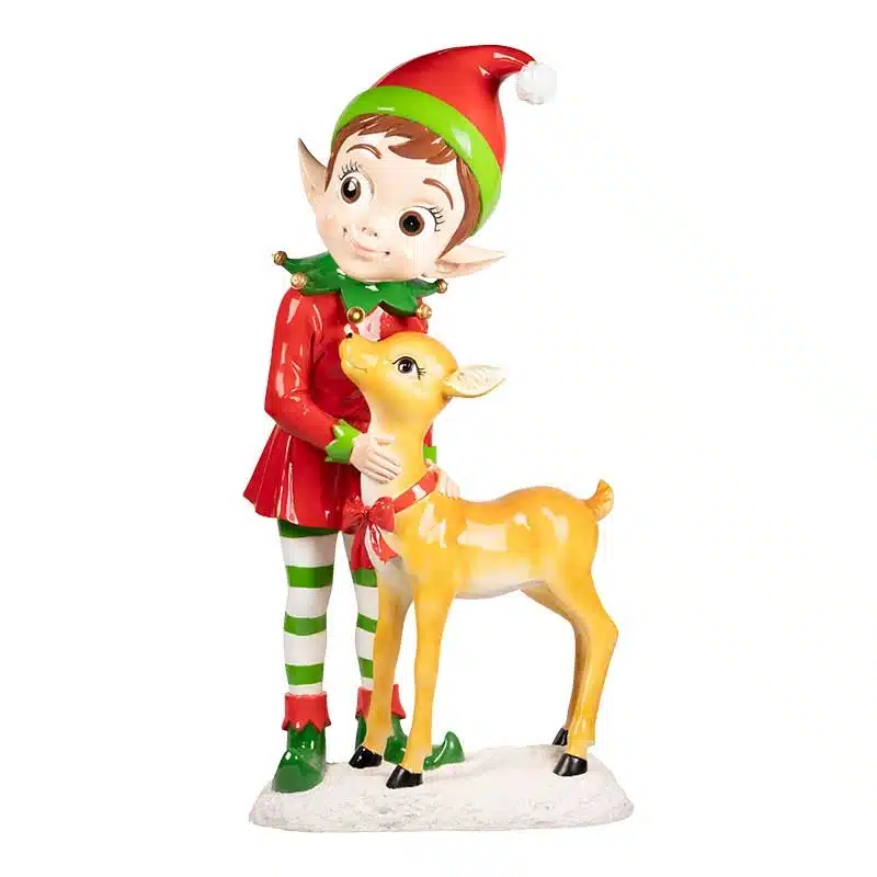 Christmas-Elf-with-Reindeer-Decoration-Product-Image Christmas Elf with reindeer decoration